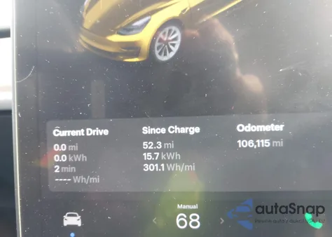 2020 Tesla Model 3 Long Range Dual Motor All-Wheel Drive z USA, uszkodzony, nr VIN 5YJ3E1EB2LF621003